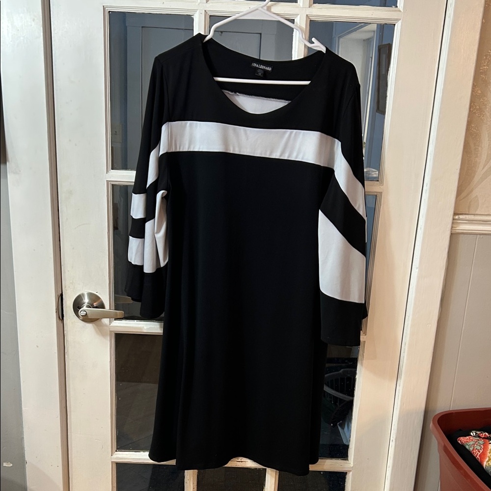 338. Black and White Women's Dress